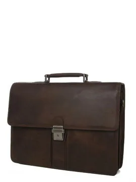 Serviette Gérard Hénon Outland 40 cm  2 soufflets Choco  8326/02  